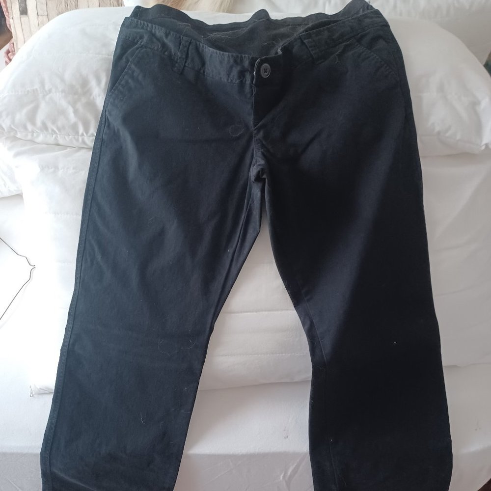 Two Pairs Black Maternity Pants
